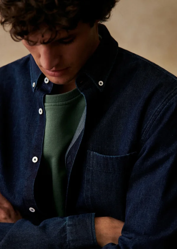 Sezane Hemd Miles< Denim-Hemden | Denim