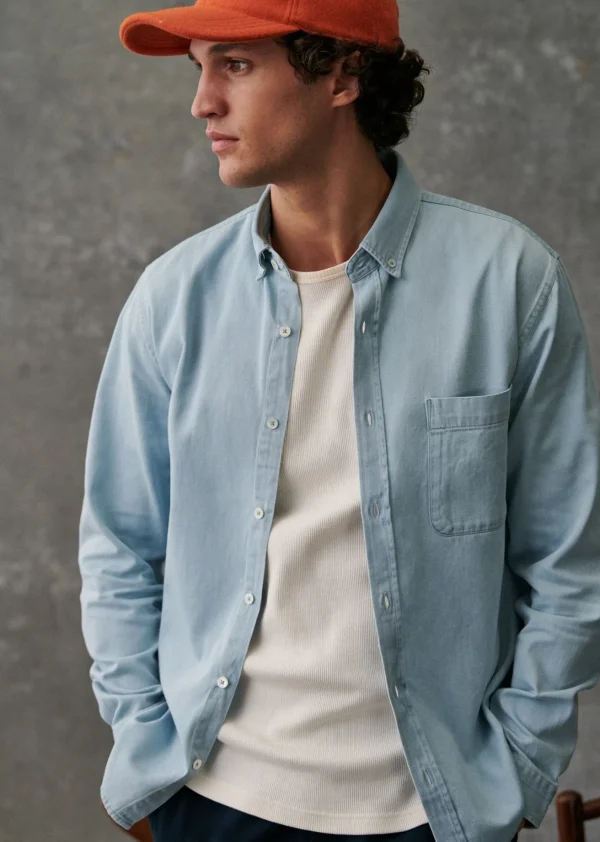 Sezane Hemd Miles< Denim-Hemden | Denim
