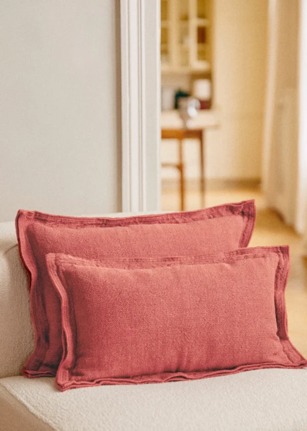 Sezane Kissen Leinen -  Großes Modell< Textilien