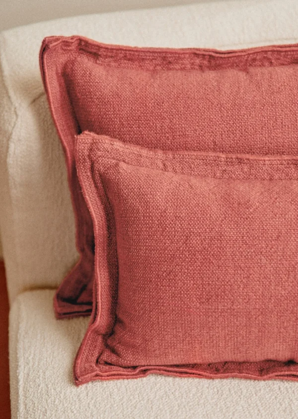 Sezane Kissen Leinen -  Großes Modell< Textilien